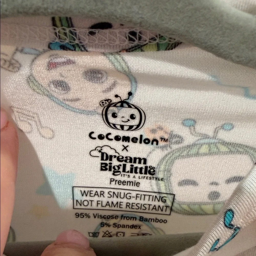 Baby Cocomelon Musical Footed One-Piece Preemie NWT by Dream Big Little Co.
